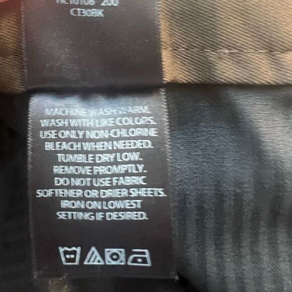 NWT Haggar Men's Plain Front No Iron Stretch Brown Pants sz 40W x 32L - Picture 9 of 10